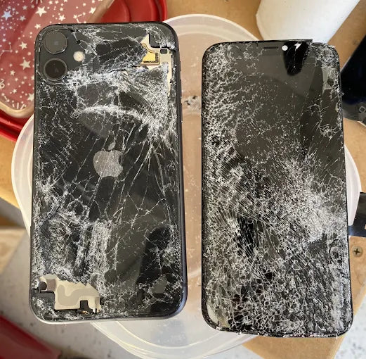 Shattered iPhone 11 Screen